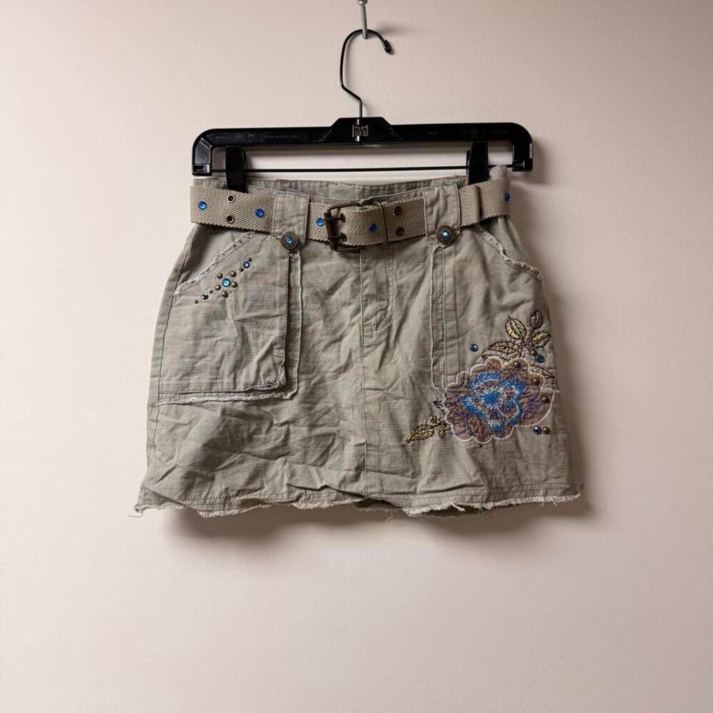 Y2K Mini Cargo Skirt Mary Kate and Ashley Juniors 14 Waist 26"
